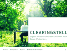 Tablet Screenshot of clearingstelle-bw.de